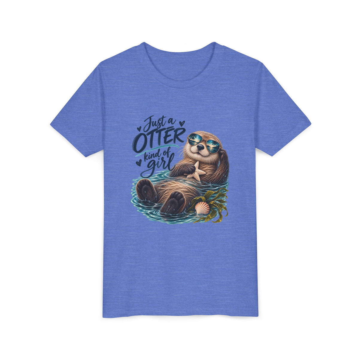 Youth Tee - "Just an Otter Kind of Girl" Cute Otter Graphic Shirt
