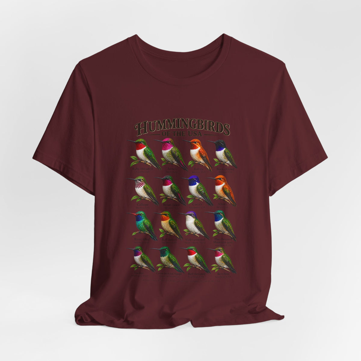 Hummingbirds of the USA Tee — Illustrated Guide T-Shirt