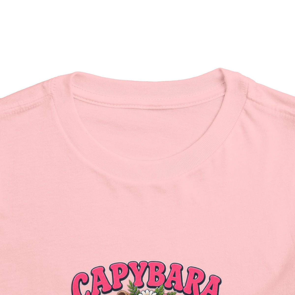 Capybara Good Vibes Toddler Tee - Cute Tropical Animal Shirt