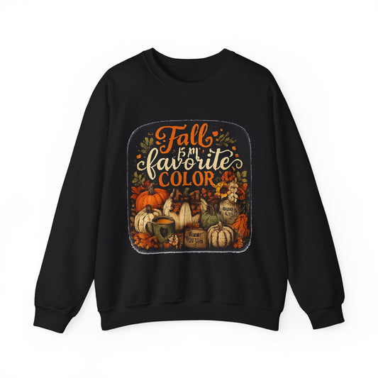 Fall Is My Favorite Color Sweatshirt — Pumpkin Autumn Crewneck