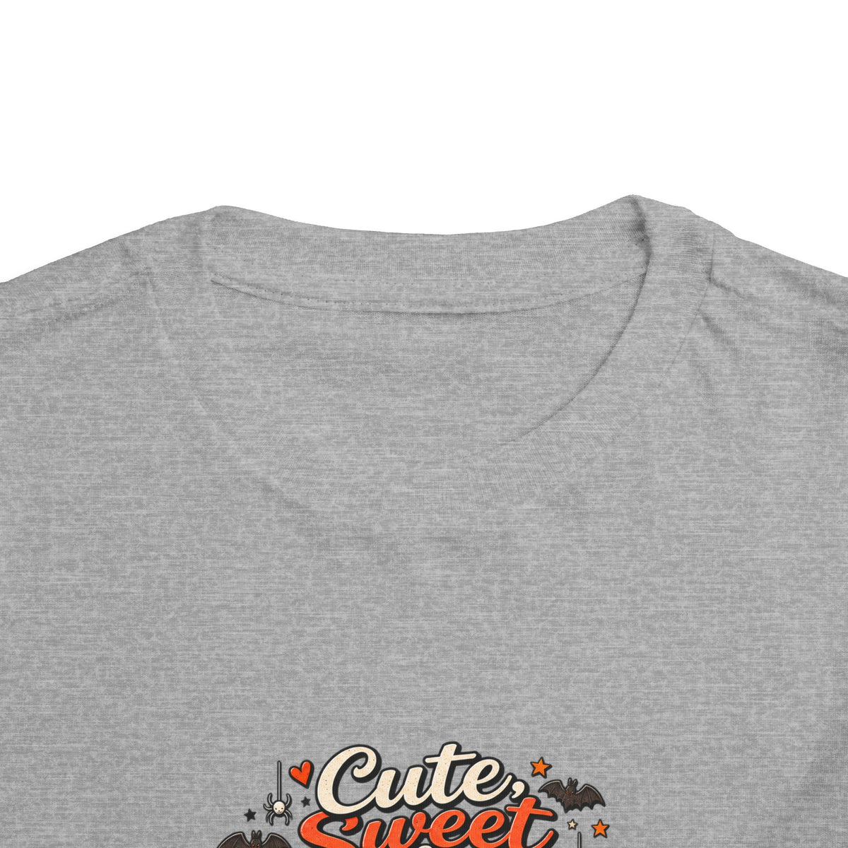 Toddler Tee — "Cute, Sweet, Little, Feral" Halloween Kids Graphic Shirt