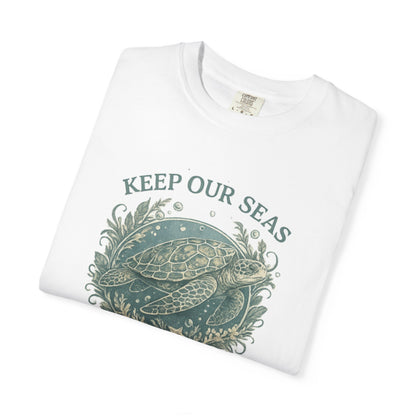 Keep Our Seas Plastic Free Sea Turtle T-Shirt