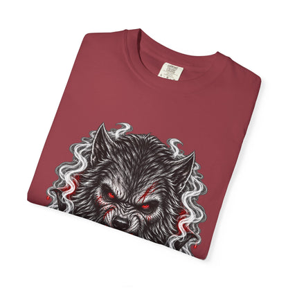 Wolf Head Graphic T-Shirt — Bloody Howl Horror Tee