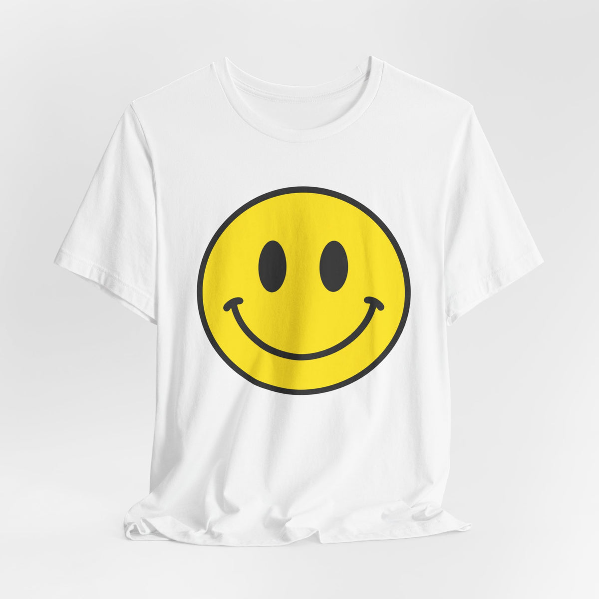 Smiley Face Graphic Tee — Retro Yellow Happy Face T‑Shirt