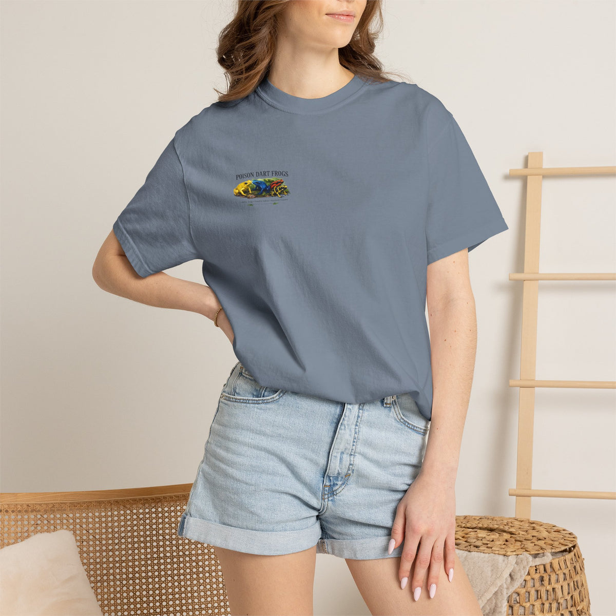 Poison Dart Frogs T-shirt | Colorful Frog Illustration, Amphibian Species Chart