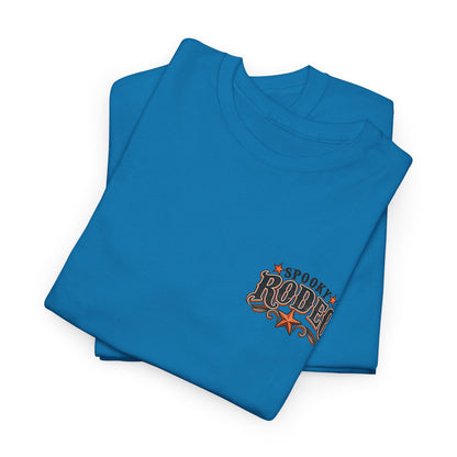 Spooky Rodeo Tee — Halloween Western Skull & Sunflower Graphic T-Shirt