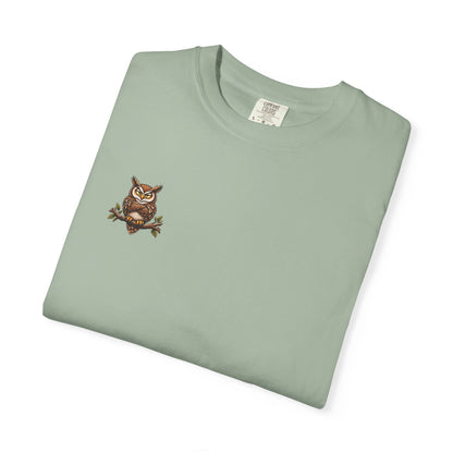 I Don’t Give a Hoot Owl T-Shirt — Funny Autumn Woodland Graphic Tee
