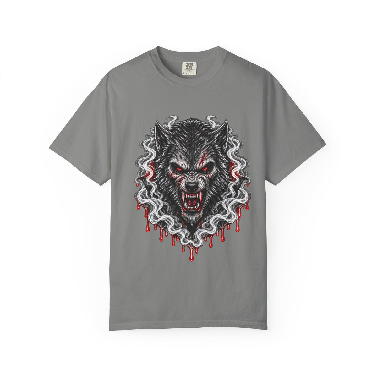Wolf Head Graphic T-Shirt — Bloody Howl Horror Tee
