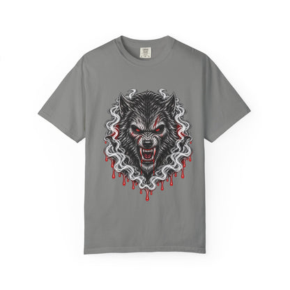 Wolf Head Graphic T-Shirt — Bloody Howl Horror Tee