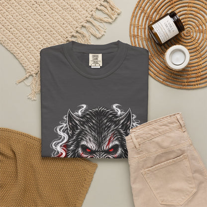Wolf Head Graphic T-Shirt — Bloody Howl Horror Tee