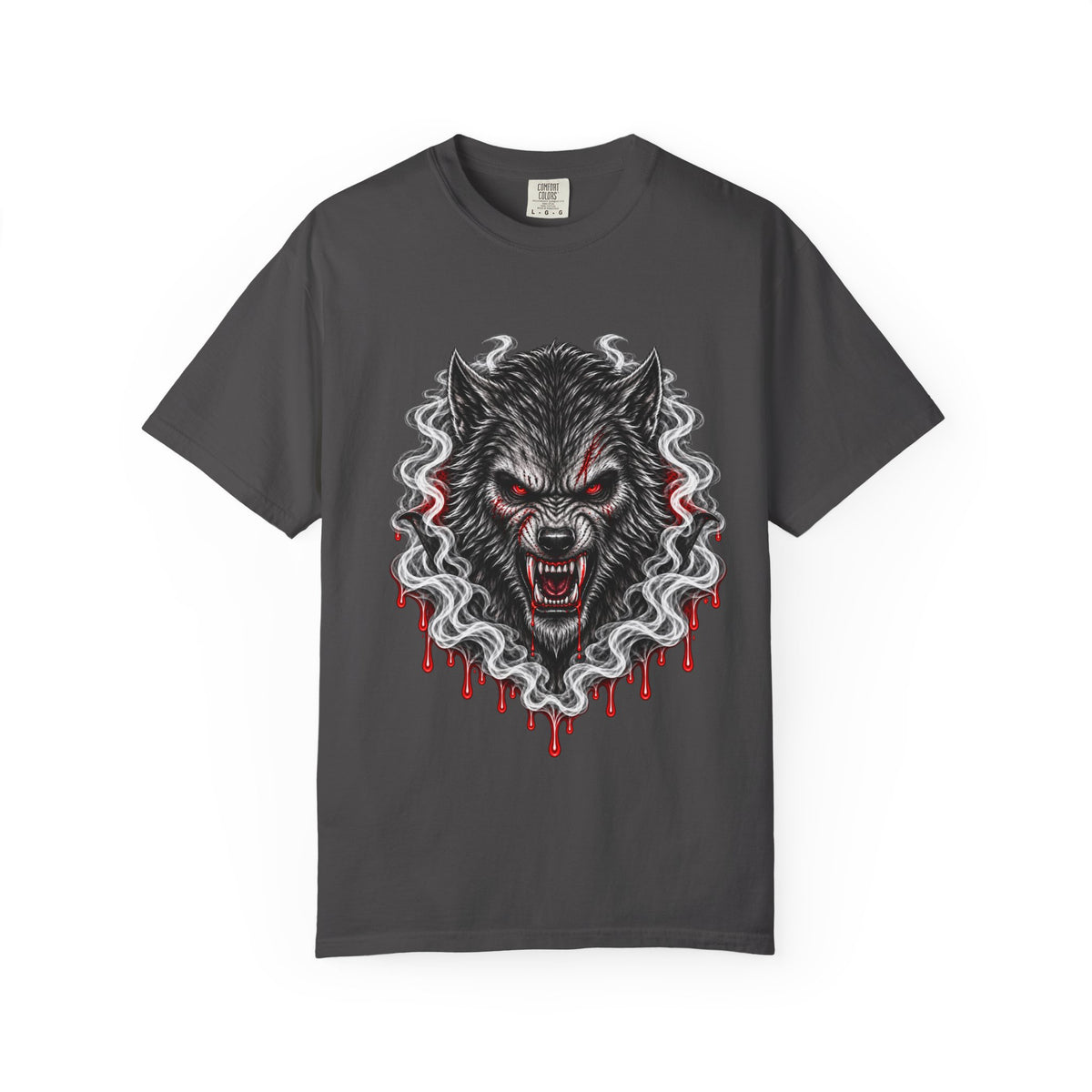 Wolf Head Graphic T-Shirt — Bloody Howl Horror Tee