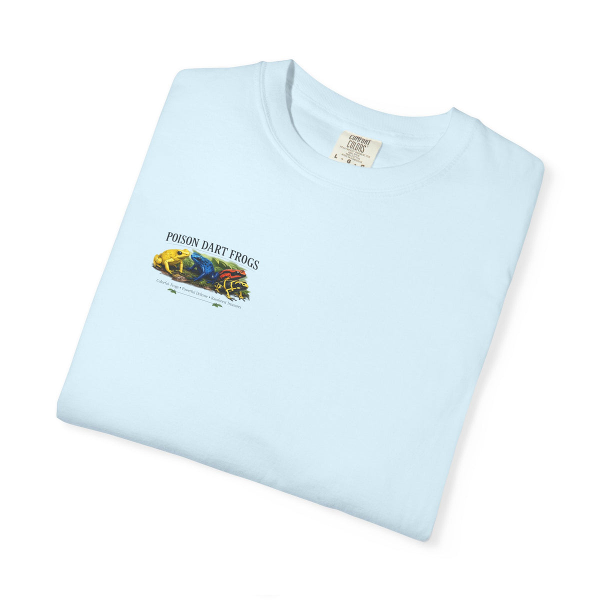 Poison Dart Frogs T-shirt | Colorful Frog Illustration, Amphibian Species Chart