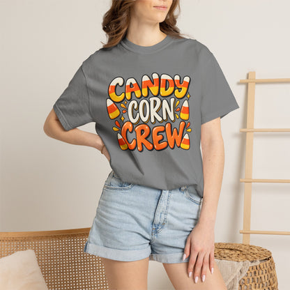 Candy Corn Crew T-Shirt — Cute Halloween Graphic Tee