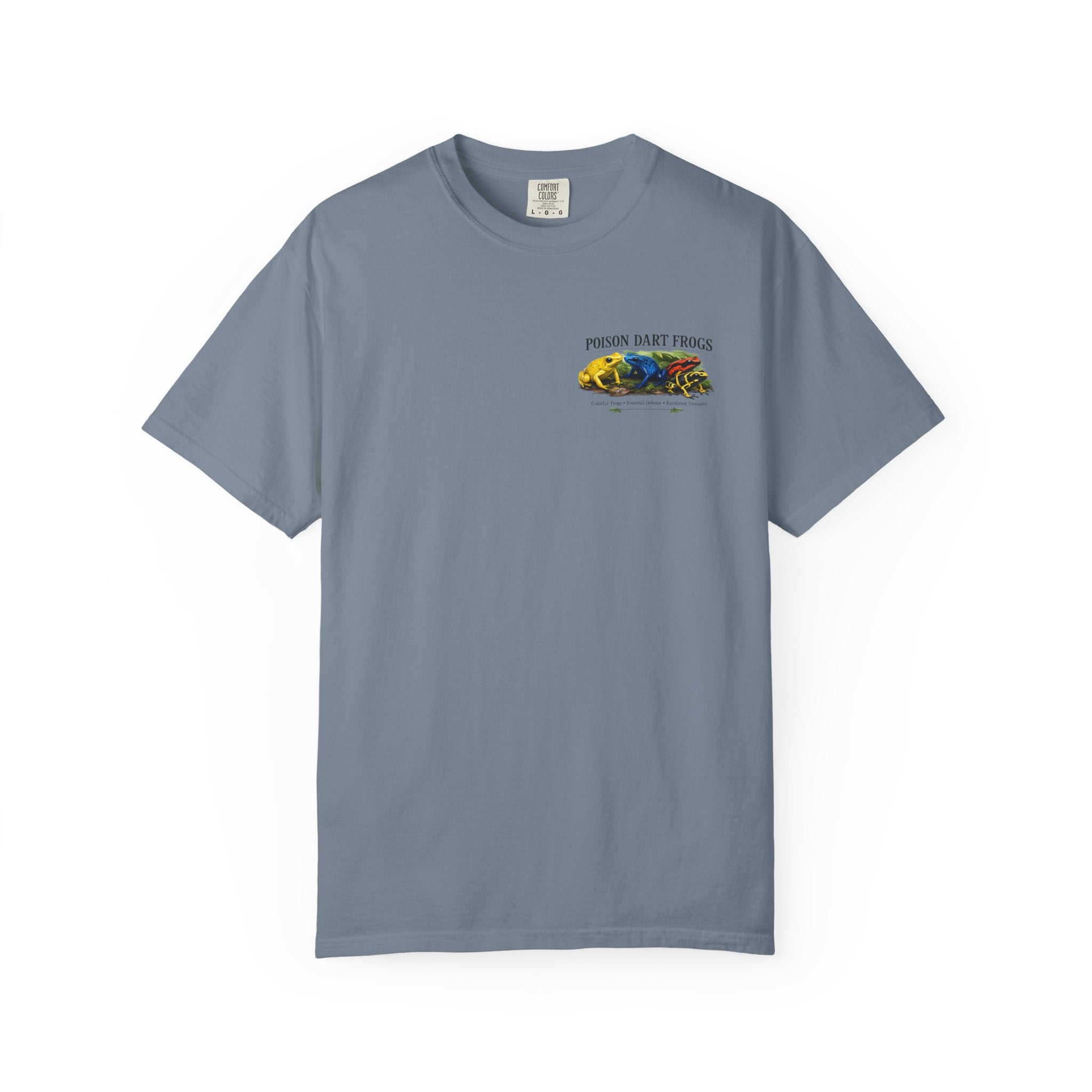 Poison Dart Frogs T-shirt | Colorful Frog Illustration, Amphibian Species Chart