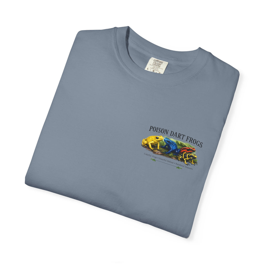 Poison Dart Frogs T-shirt | Colorful Frog Illustration, Amphibian Species Chart