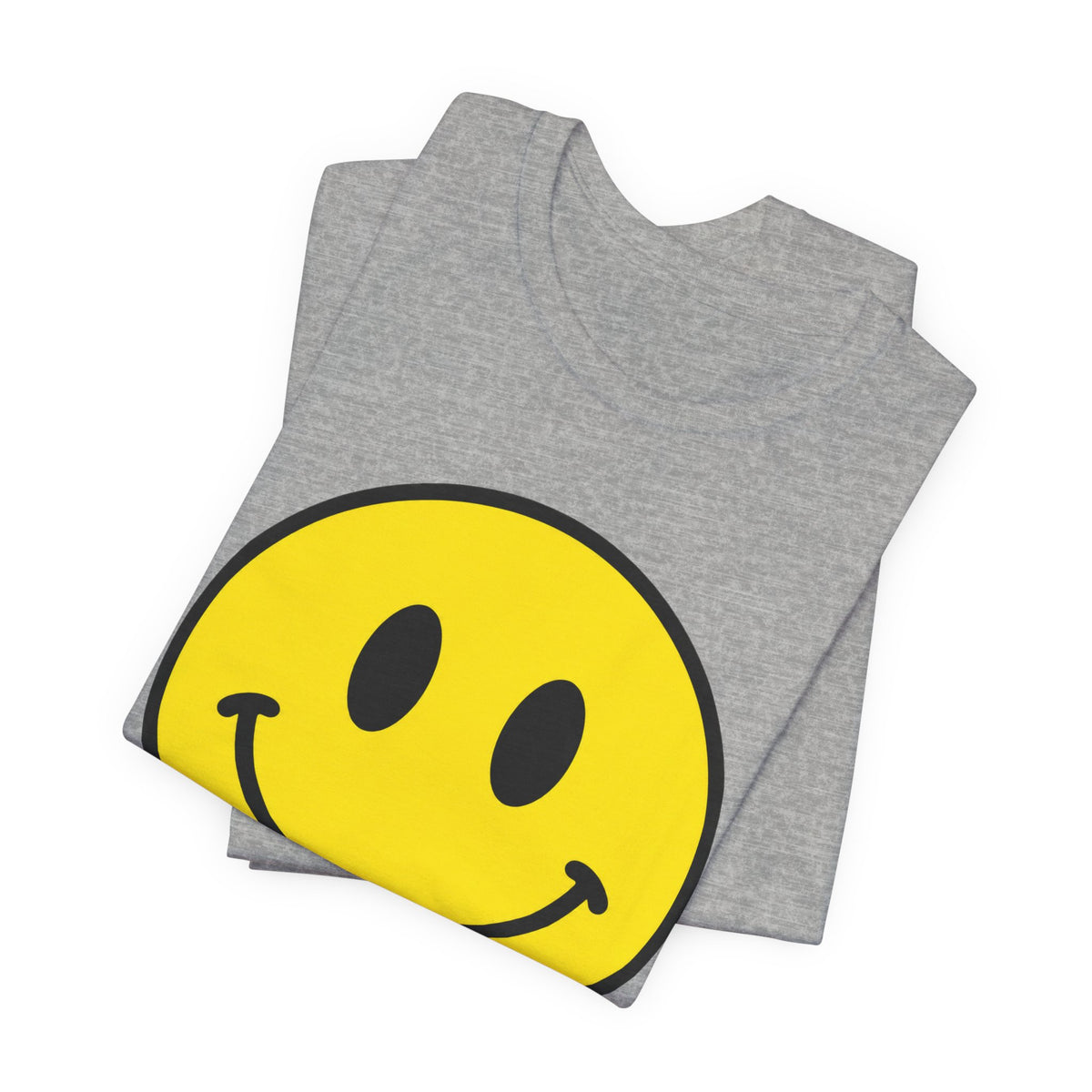 Smiley Face Graphic Tee — Retro Yellow Happy Face T‑Shirt