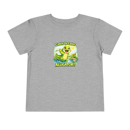 Toddler Tee - "Catch Ya Later Alligator" Cute Cartoon Alligator Kids Shirt