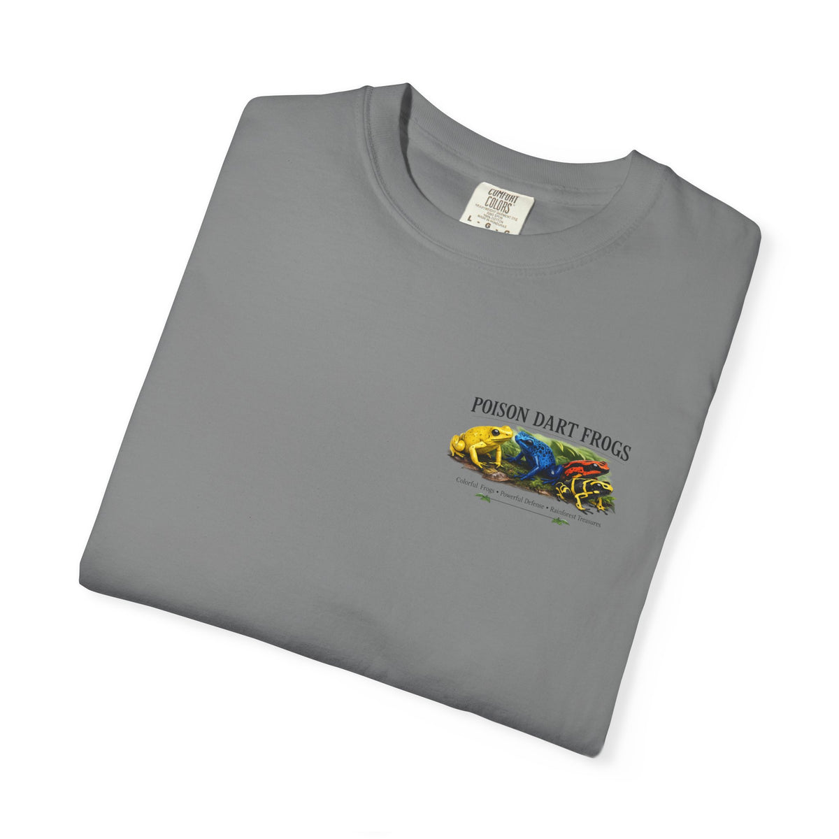 Poison Dart Frogs T-shirt | Colorful Frog Illustration, Amphibian Species Chart