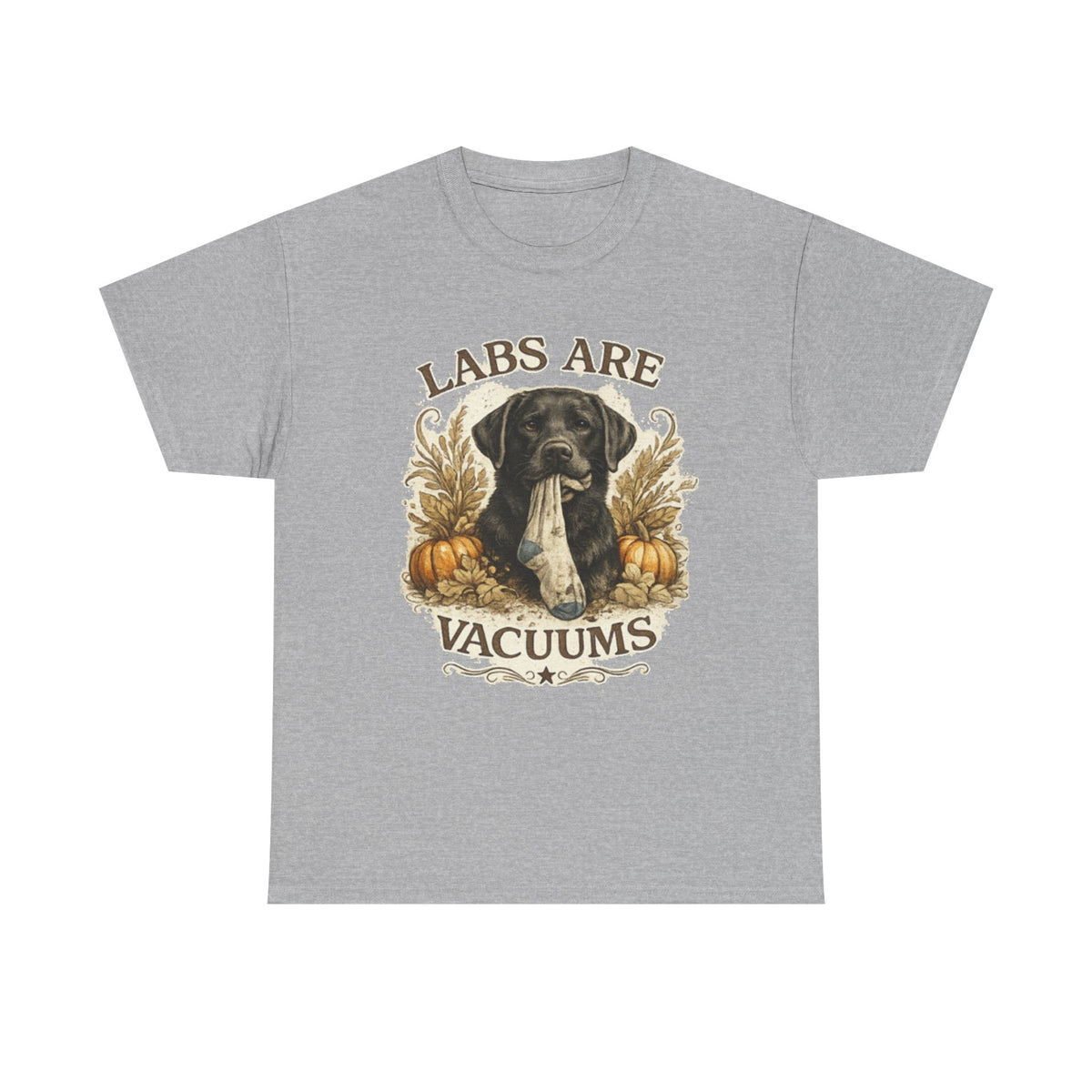 Labs Are Vacuums T-Shirt — Funny Labrador Dog Halloween Tee