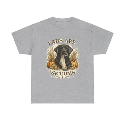Labs Are Vacuums T-Shirt — Funny Labrador Dog Halloween Tee