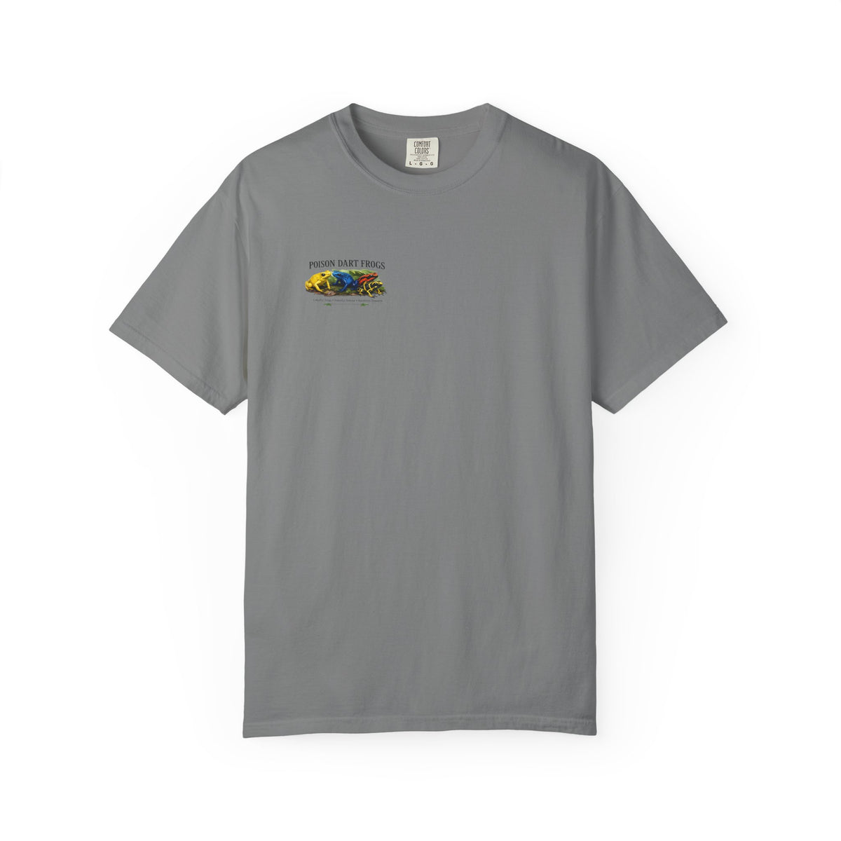 Poison Dart Frogs T-shirt | Colorful Frog Illustration, Amphibian Species Chart
