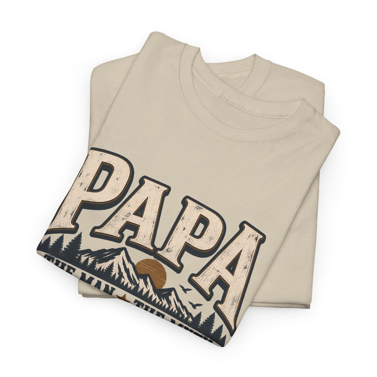 Papa T-Shirt — "Papa The Man The Myth The Legend" Vintage Dad Tee
