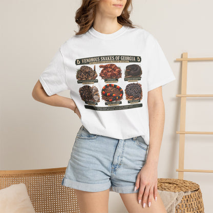 Venomous Snakes of Georgia T-shirt | Snake Identification Chart