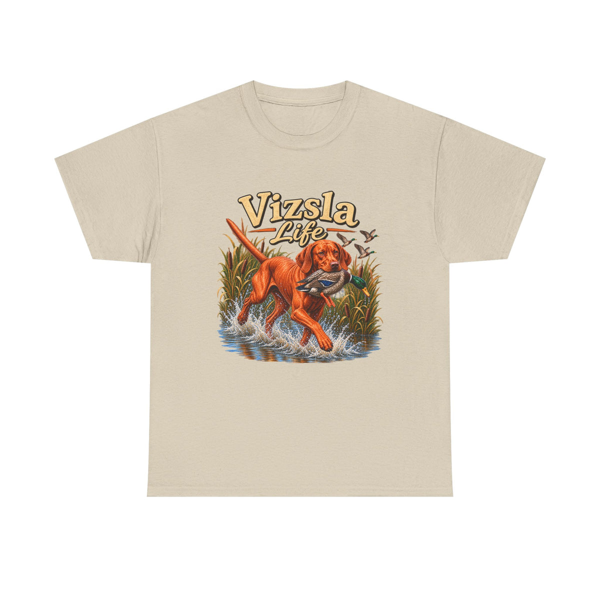 Vizsla Life T-Shirt — Vintage Retriever Graphic Tee for Dog Lovers