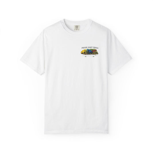 Poison Dart Frogs T-shirt | Colorful Frog Illustration, Amphibian Species Chart