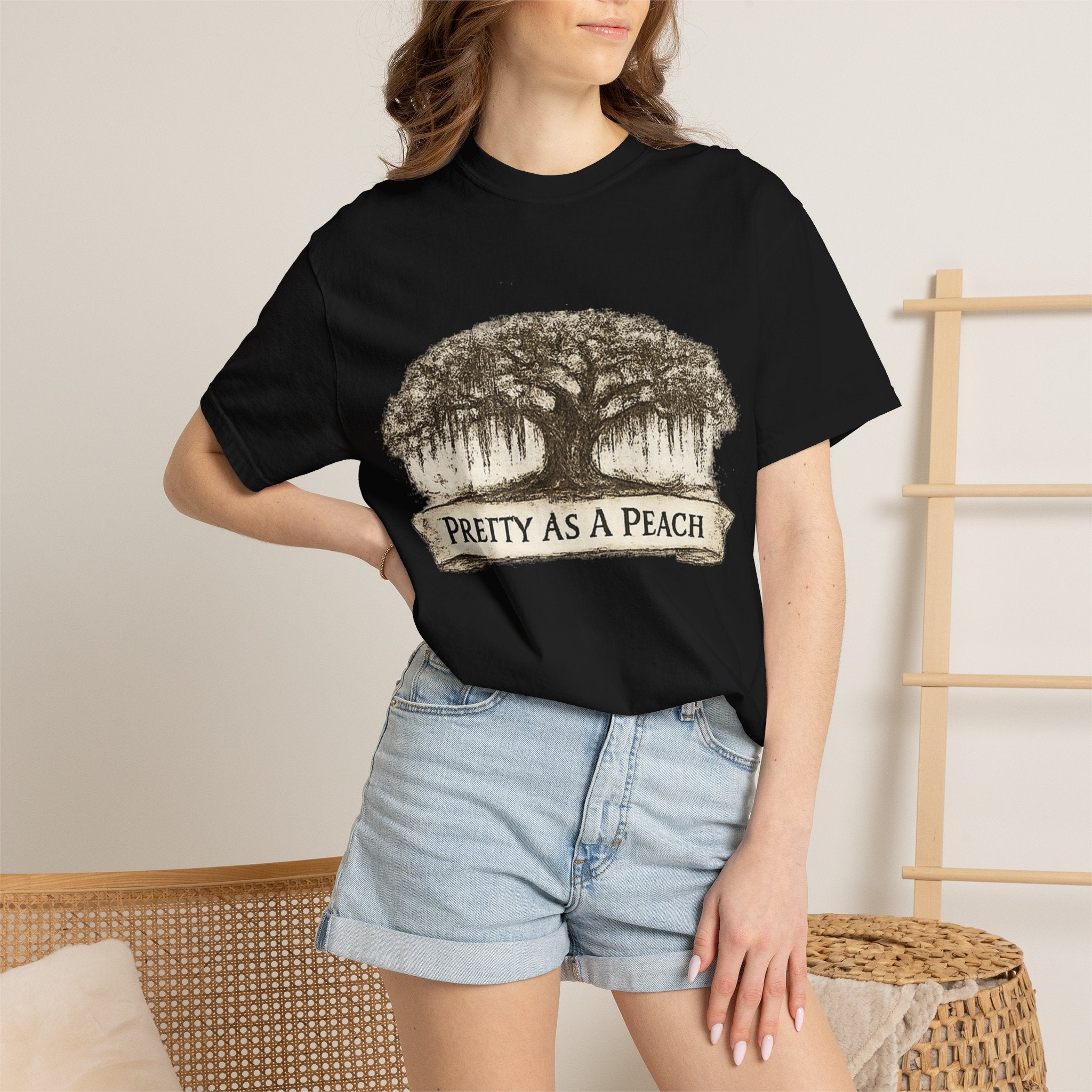 Pretty As A Peach T-Shirt — Southern Oak Vintage Graphic Tee