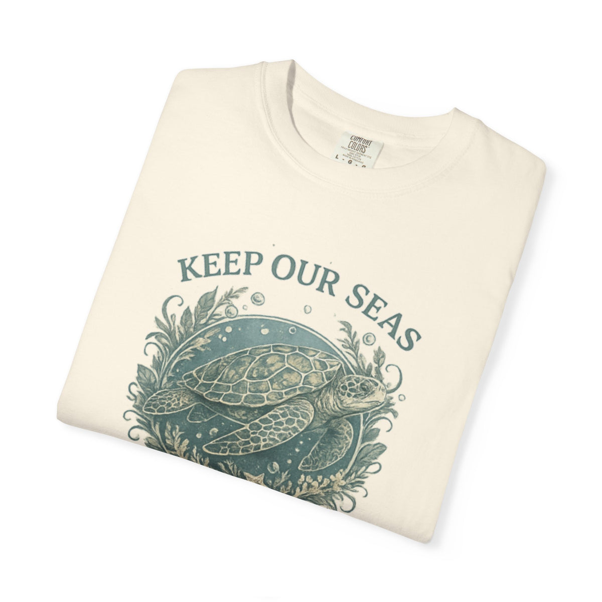 Keep Our Seas Plastic Free Sea Turtle T-Shirt