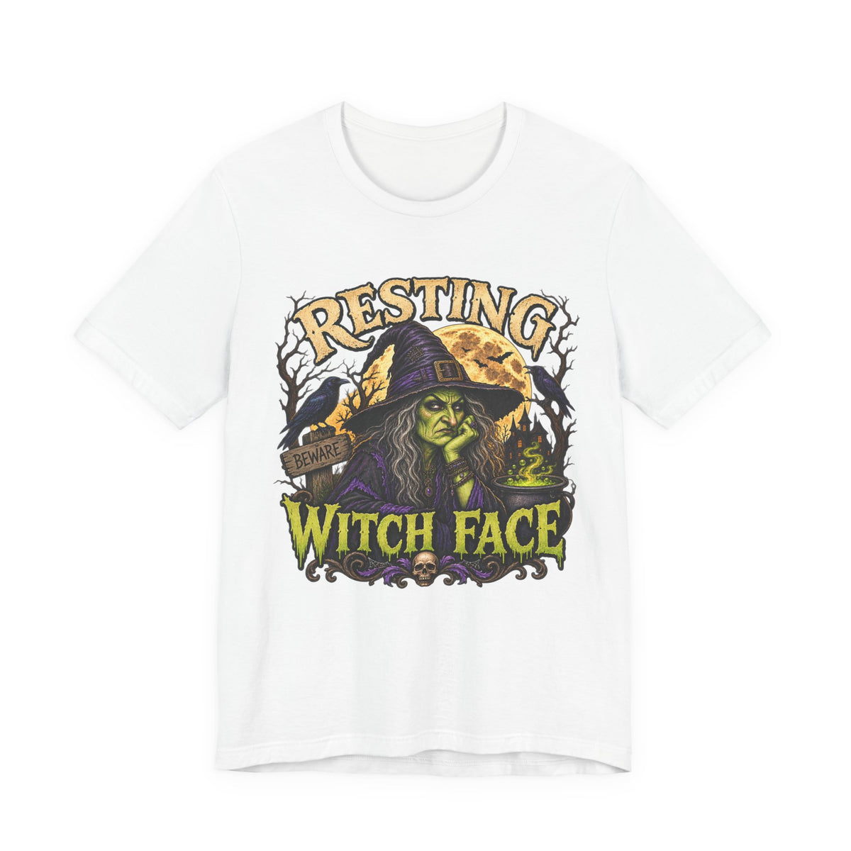 Resting Witch Face T-Shirt — Funny Halloween Witch Graphic Tee