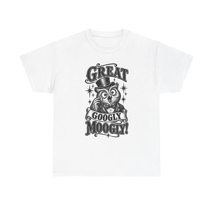 T-Shirt — Vintage Owl 'Great Googly Moogly!' Graphic Tee