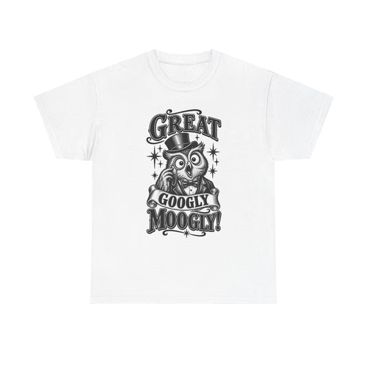 T-Shirt — Vintage Owl 'Great Googly Moogly!' Graphic Tee
