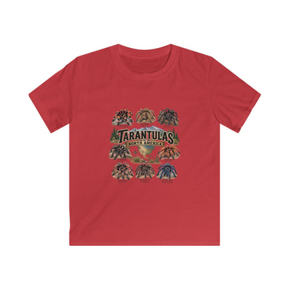 Kids Tee — 'Tarantulas of North America' Illustrated Spider Guide