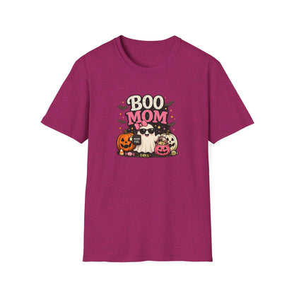 Boo Mom Halloween T-Shirt — Cute Ghost & Pumpkin Mom Graphic Tee