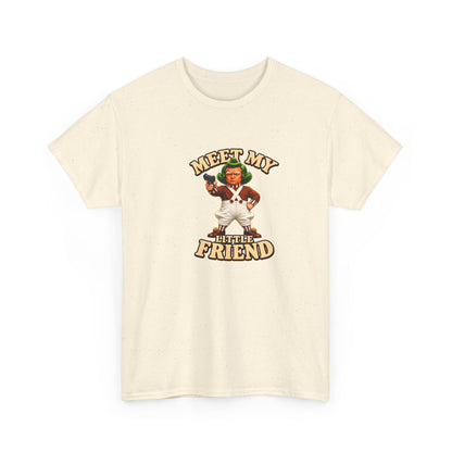 Meet My Little Friend T-Shirt — Retro Cute Character Tee