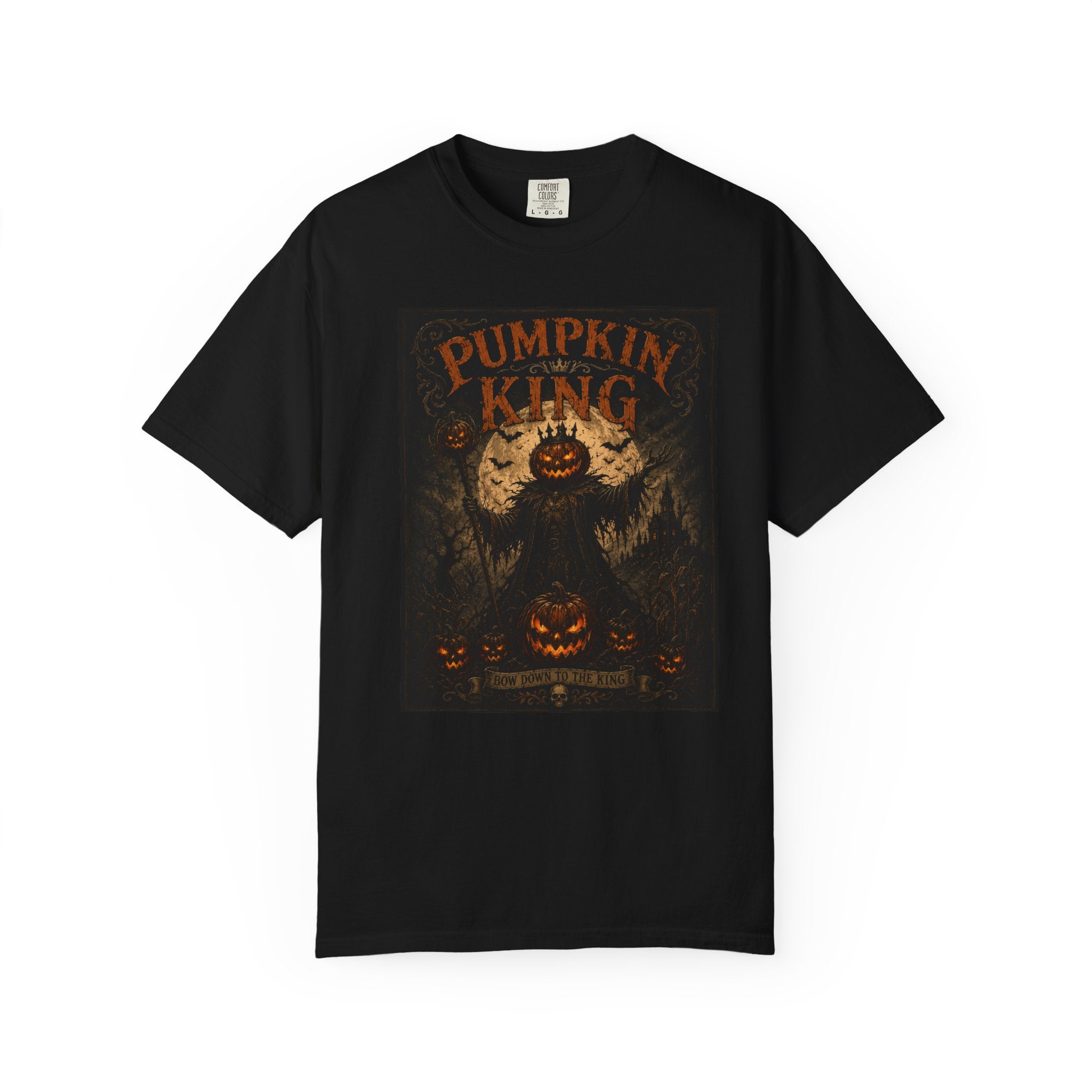 Pumpkin King spooky pumpkin monster T-shirt | Halloween jack-o'-lantern tee