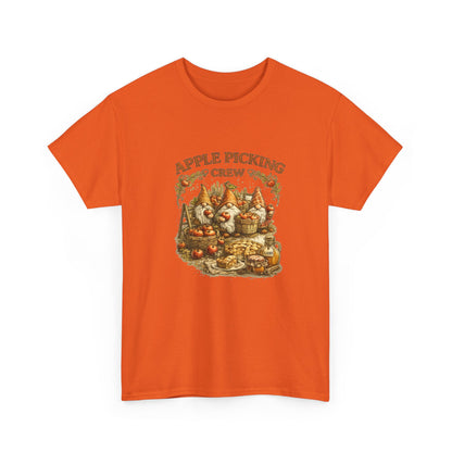 Apple Picking Crew T-Shirt — Vintage Fall Orchard Graphic Tee