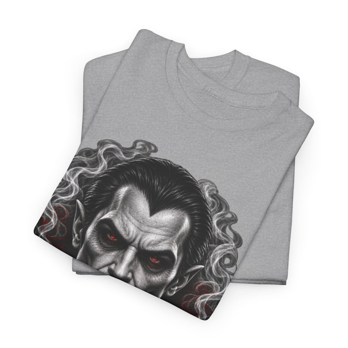 Vampire Face Graphic Tee — Gothic Horror Dracula T-Shirt