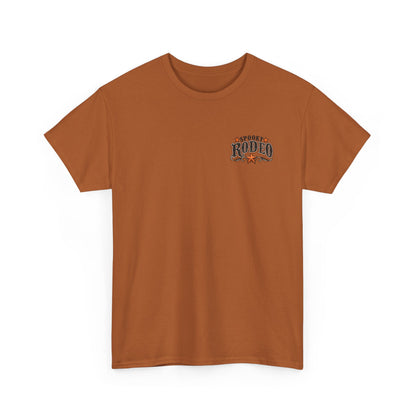 Spooky Rodeo Tee — Halloween Western Skull & Sunflower Graphic T-Shirt