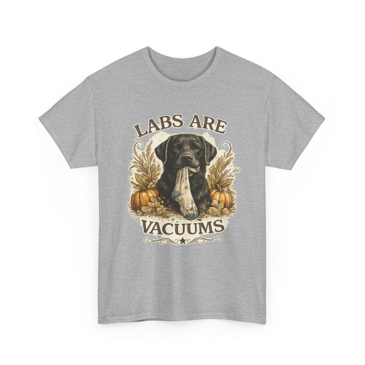 Labs Are Vacuums T-Shirt — Funny Labrador Dog Halloween Tee