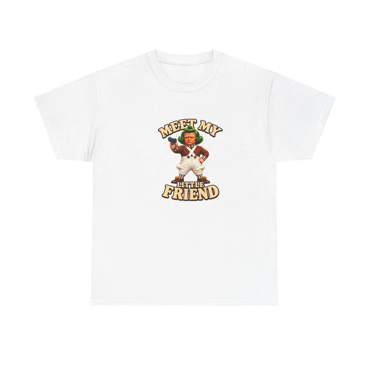 Meet My Little Friend T-Shirt — Retro Cute Character Tee