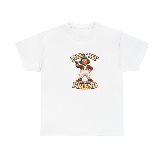 Meet My Little Friend T-Shirt — Retro Cute Character Tee