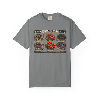 Venomous Snakes of Georgia T-shirt | Snake Identification Chart