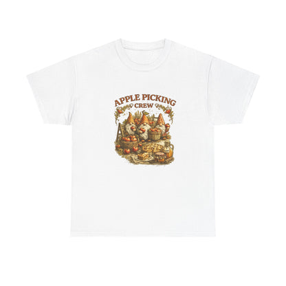 Apple Picking Crew T-Shirt — Vintage Fall Orchard Graphic Tee