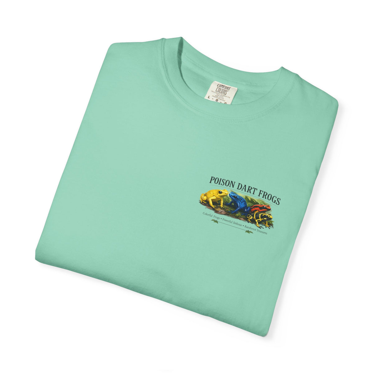 Poison Dart Frogs T-shirt | Colorful Frog Illustration, Amphibian Species Chart