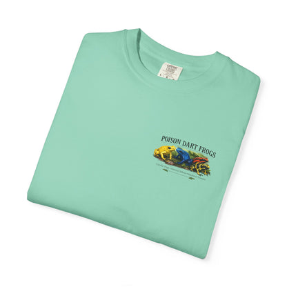 Poison Dart Frogs T-shirt | Colorful Frog Illustration, Amphibian Species Chart