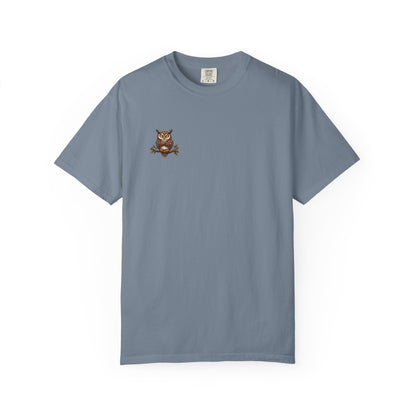 I Don’t Give a Hoot Owl T-Shirt — Funny Autumn Woodland Graphic Tee