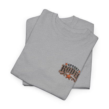 Spooky Rodeo Tee — Halloween Western Skull & Sunflower Graphic T-Shirt